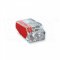 [PC252]  krabicová WAPRO svorka bezšroubová, 1 - 2,5 mm², 2 pólová, průhledná / červené odlišení