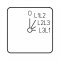 [FAS2-3107]  štítek FA 3107, pro rámeček 48x48mm, 30°, stříbrný, černý popis