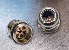 [PVM-21-EMC]  mosazná kabelová vývodka poniklovaná pro stíněné kabely (EMC bezpečná), IP68, PG 21, kabel: Ø 13 - 18 mm, těsnící O-kroužek + matice