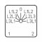 [FAS1-3115]  štítek FA 3115, pro rámeček 30x30mm, 30°, stříbrný, černý popis