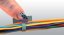 [HOC-25S]  kabelová samolepící kovová příchytka HOOKER Clip, délka ohebného poutka 25 mm
