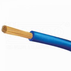 [H07V-K-4.0-DKBL-1 (TM)]  vodič lankový jednožílový 4,0mm²; CYA; tmavě modrý; Cu s PVC izolací; balení: kruh 100m