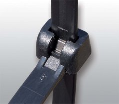 [WT-PRM-100MCB]  stahovací pásek s nerezovou západkou v zámku; 100x2,5mm; černý