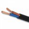 [H03VVH2-F-2x0.75-BK-1 (C)]  flexibilní Cu kabel dvoužílový plochý; PVC izolace; CYLY; černý; balení: kruh 100m