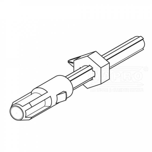 [AVA8-115]  kovová prodlužovací oska (středové připevnění ovladače), d.: 115mm