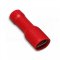 [OBP-CI-1.5-4805]  kabelová lisovací objímka plochá Cu celoizolovaná PVC, DIN 46245, EASY ENTRY, DOUBLE CRIMP, 0,5 - 1,5 mm², pro kolík: 4,8 x 0,5 mm, červená