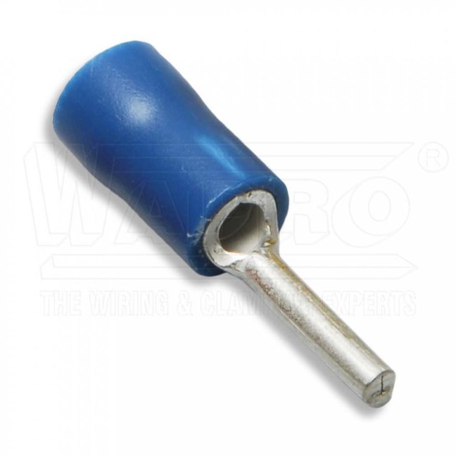 [KOI-2.5-10]  kabelový lisovací kolík Cu s izolací PVC, 1,5 - 2,5 mm², d. kolíku: 10,5 mm, modrá